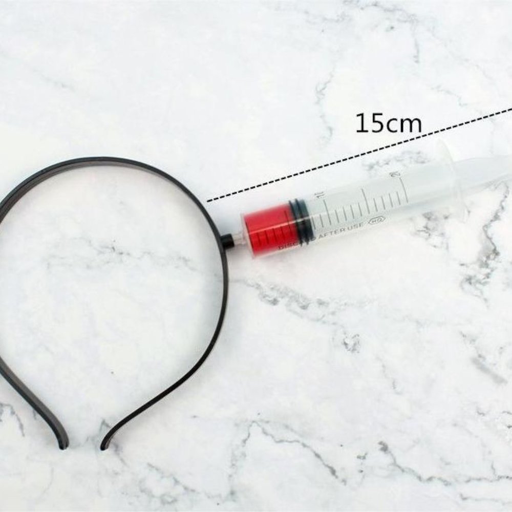 Halloween simulation penetrating headgear scissors